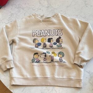 3/$25 Zara Kids Beige Peanuts Sweatshirt